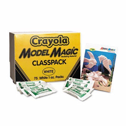 Crayola Model Magic Modeling Compound, 1 oz each packet, Wht, 75 oz (CYO236001)