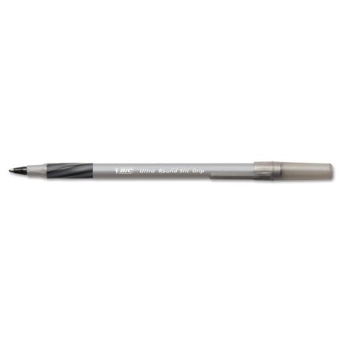 Bic ultra round stic grip ballpoint pens - black - medium point - 36 total pens! for sale
