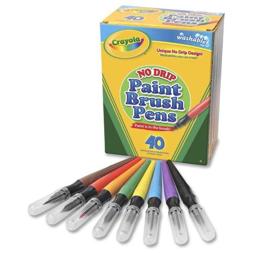 Crayola Crayola No Drip Paint Brush Pen 546203