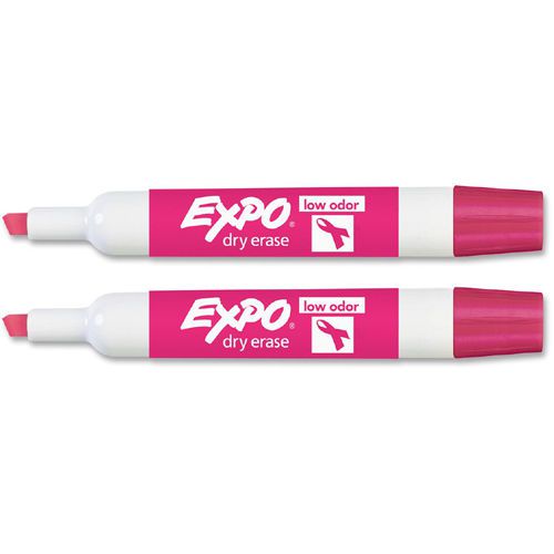 Expo Dry Erase Marker - Chisel Marker Point Style - Pink Ink - 2 / (1742838)