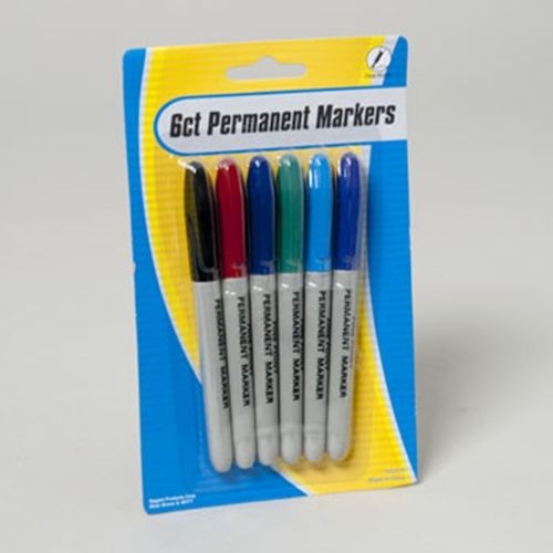 MARKERS PERMANENT 6CT MULTICOLOR FINE POINT, Case of 48