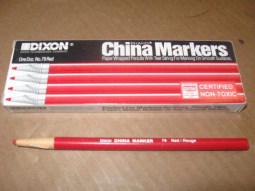 1 BOX DIXON/SAFINA RED CHINA MARKERS NEW