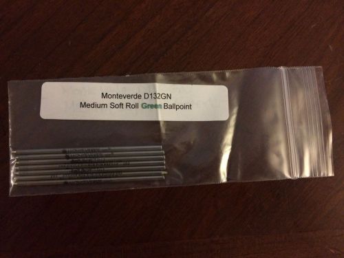 Monteverde D132GN Medium Soft Roll Green Ballpoint 7 Pack