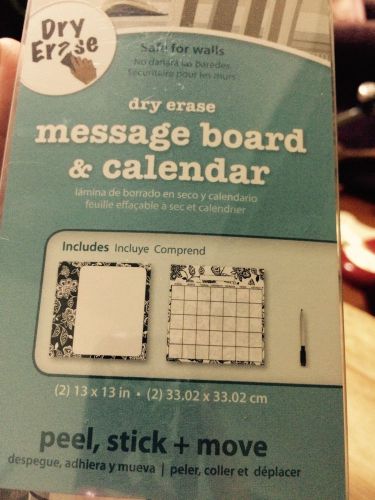 My Style Dry Erase Calendar And Message board