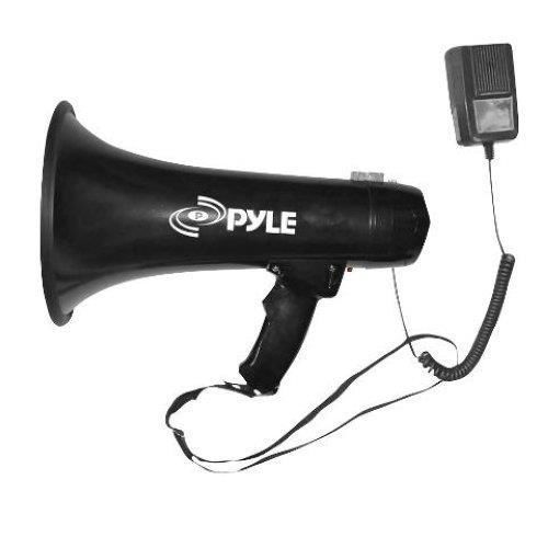 Pyle pmp43in 40w professional megaphone bullhorn w/ siren &amp; aux-in for music for sale