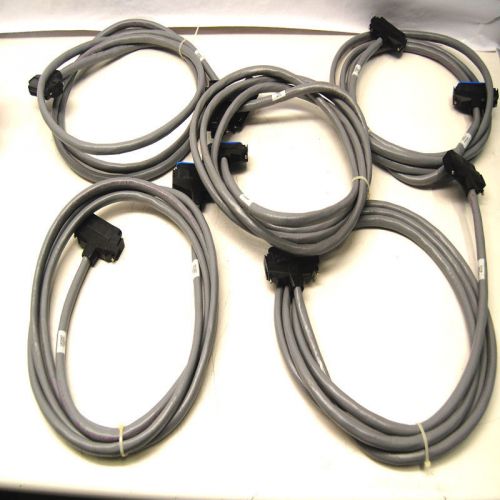 Lot of 5 avaya ag-av-0h 525cp cat5e 25-pair telco connector pbx 50-pin cables for sale