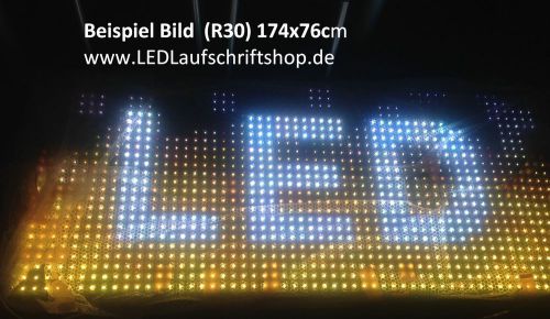 LED Laufschrift Display 149x27cm FULL COLOR Outdoor Datum Uhrzeit Temperatur SMD