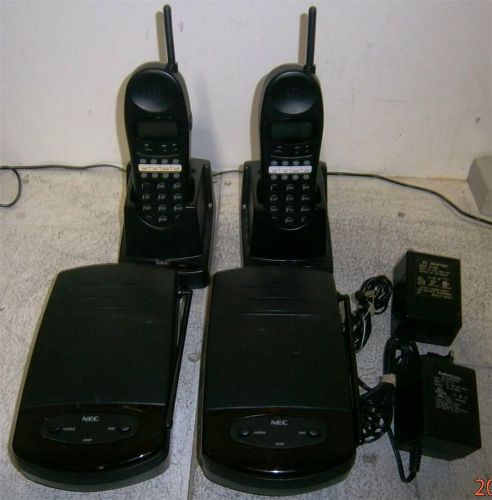 Lot of nec phones, chargers, bases for sale