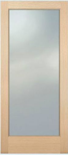 1 Lite Hemlock Stain Grade Solid Exterior Entry or Patio French Doors Wood Door
