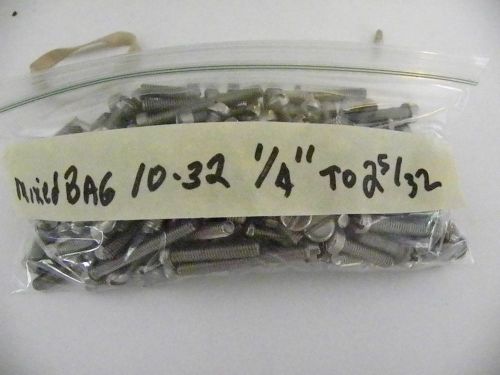 Stainless Steel 10-32 X 1/4&#034; to 2-5/32&#034; Mixed bag. See Details.