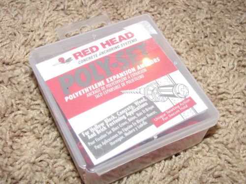 NEW *Red Head* Poly Set Concrete Anchor System 100x PS-0608SP RED HEAD