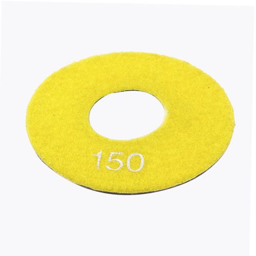 Yellow Dry Wet Diamond Polishing Pad Disc Grit 150 4&#034; Dia for Floor Grinding