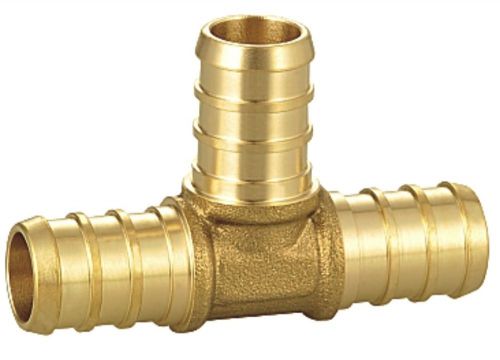 1&#034; x 1&#034; x 1&#034; barbed brass Tee for Pex Buy 1 or 100