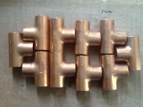 Lot of 10 mueller 1/2&#034;x1/2&#034;x1/2&#034; sweat copper tee   free shipping 2 tee&#039;s  free for sale