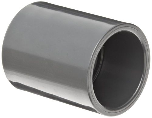 New gf piping systems pvc pipe fitting, coupling, schedule 80, gray, 1&#034; slip for sale