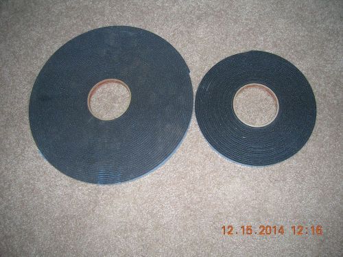 ( black ) 1/8&#034; x 1/2&#034; double sided foam glazing tape 1 roll 12&#039;&#039;=1 roll 8 1 /2&#039;&#039; for sale