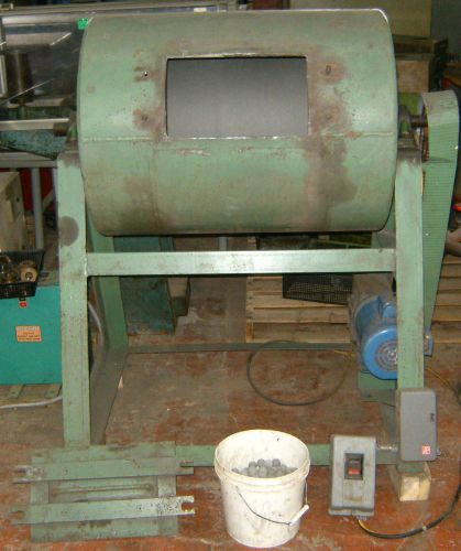 ROTARY BALL MILL CRUSHER 32&#034; WIDE X 24&#034; DIAM. HEAVY DUTY DRIVE