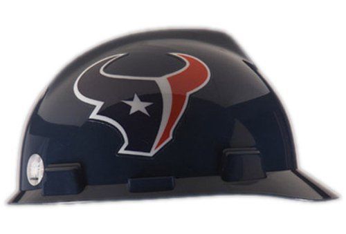 Nfl hard hat houston texans adjustable strap lightweight construction sports for sale