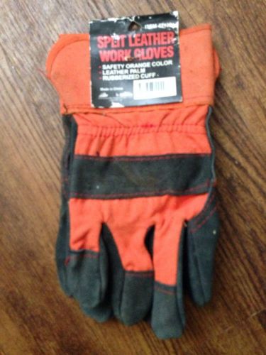 Split leather work gloves for sale
