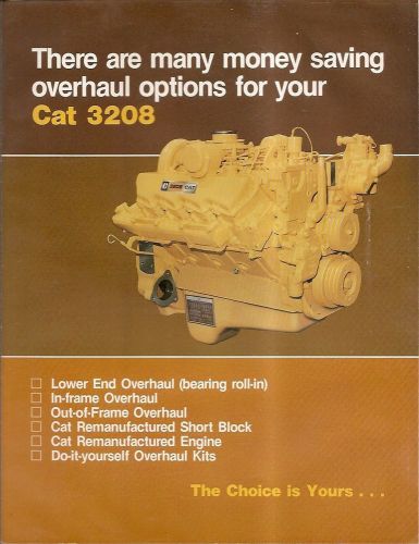 Equipment Brochure - Caterpillar - 3208 - Engine Repair Overhaul Options (E1743)