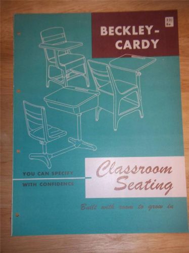 Vtg Beckley-Cardy Co Catalog~School/Classroom Seating~Desks/Furniture