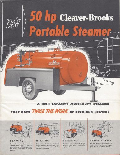 1956 cleaver-brooks 50 hp road construction steamer boiler for sale