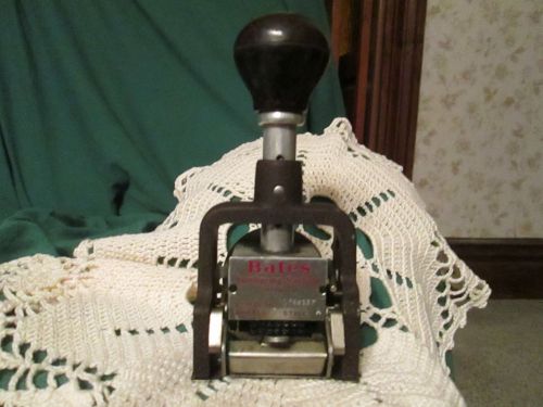 BATES Numbering Machine 7 Wheel  Style A  Made in USA