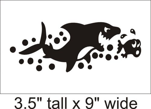 2X Fish her Baby Decal Vinyl Car i Pad Laptop Window Wall Sticker-FA05