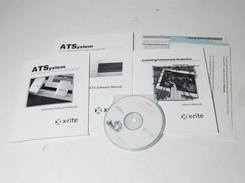 X-Rite ATS ATSystem Scanning Software and 3 Manuals