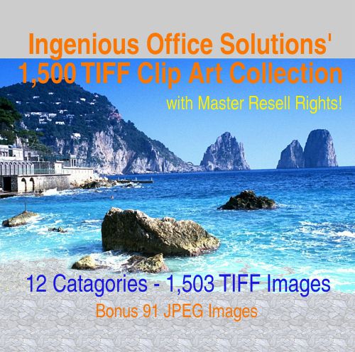 1500 .TIFF &amp; .JPEG Clip Art, Photographs &amp; Works of Art + GIMP Image Manipulator