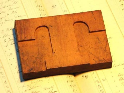 T -  letterpress wood printing block woodtype type print bold and wide stamp ABC