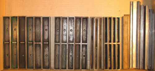 Lot Matched 1900&#039;s Steel , Marked Wood Furniture 5x40 6x40 Clean Typeset Chase