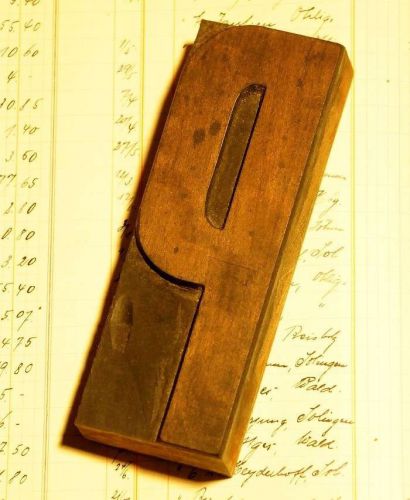 Letter &#034;P&#034; -  4.92&#034; letterpress wood printing block vintage woodtype type print
