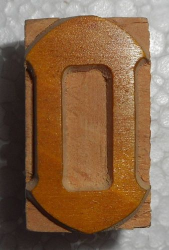 Letterpress letter &#034;o&#034; wood type printers block typography b1049 for sale