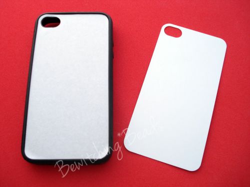 5 piece wholesale iphone 4 / 4s sublimation rubber silicone black case plate for sale