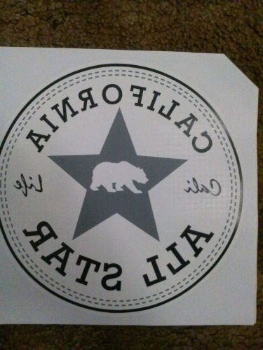 CALIFORNIA ALL STAR CIRCLE PATTERN 5 PACK OF heat press transfers only ALL STAR