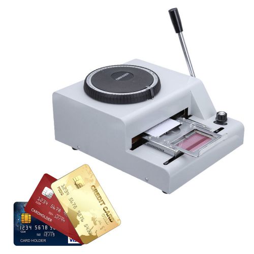 New 72-character manual pvc card embosser credit id vip embossing machine 11kg for sale