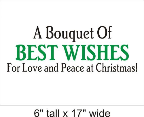 2X Bouquet of Best Wishes Wall Art Decal Vinyl Sticker Mural Decor FA - 326