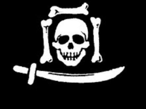 3 Bones &amp; A Sword Pirate Flag 3x 5&#039; Indoor Outdoor Deluxe Banner