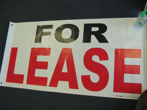 FOR LEASE Banner Sign NEW Store Real Estate Space Apartment Building Commercial