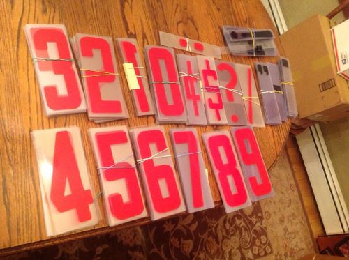 8 INCH FLEXIBLE PLASTIC OUTDOOR MARQUEE SIGN Numbers LOT OF Over 250 Pieces!