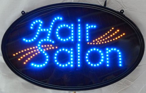We hair salon oval shape led sign for sale