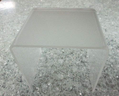 Qty 12 Frosted Acrylic Risers P95 1/8&#034; 4&#034; wide x 3&#034; deep x 1&#034; high