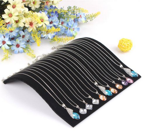 Practical Velvet Necklace Chain Pendant Display Jewelry Organizer Stand Holder