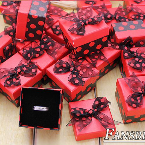 Wholesale New 24pcs Lot Jewellery Fashion Rings Earrings Gift Box GB31BR