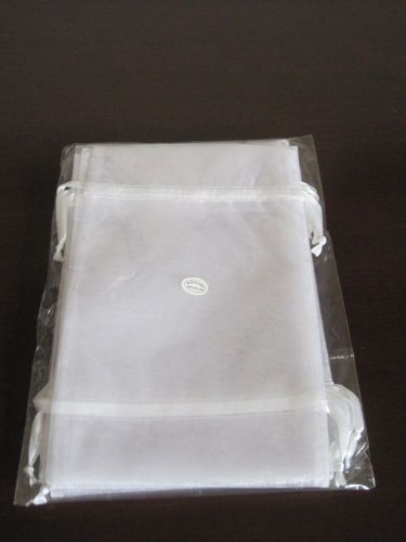 Jewelry Pouches, Sheer white Organza, 6&#034; x 9.75&#034;