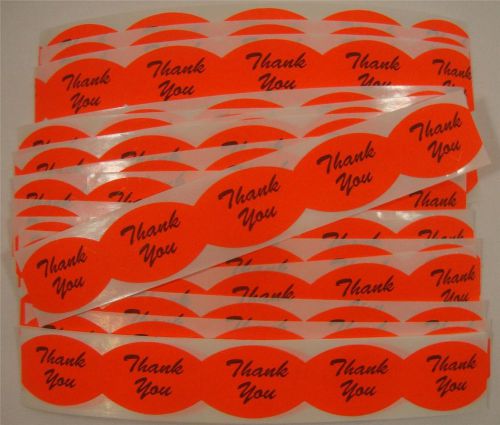 100 self-adhesive thank you labels stickers retail store supplies for sale