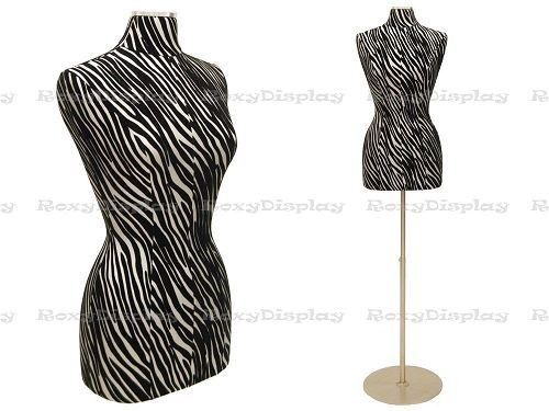 Female Body Form Size 6/8 Zebra Pattern Cover #F6/8PU-ZB+BS-04