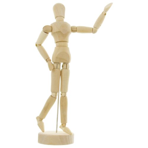 New Art Class Wooden Figure 8&#034; Male Manikin Mannequin Artist Tool