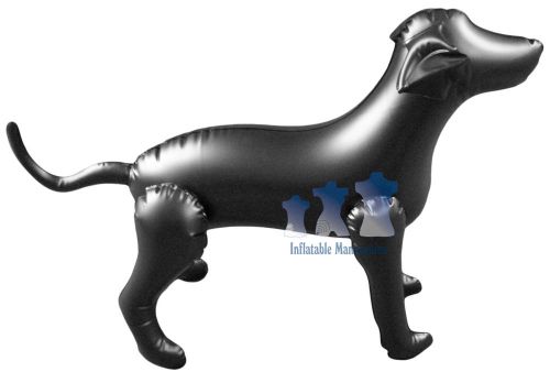 Inflatable mannequin, medium dog, black for sale